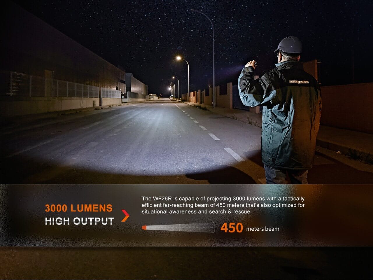 Fenix WF26R Cradle Charging LED Work Flashlight-sku-44858687717672-Safety Glasses USA-10