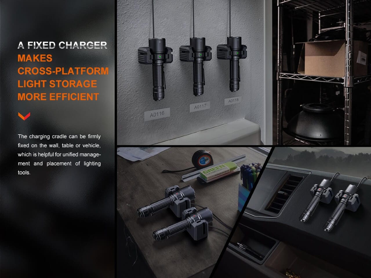 Fenix WF26R Cradle Charging LED Work Flashlight-sku-44858687717672-Safety Glasses USA-8