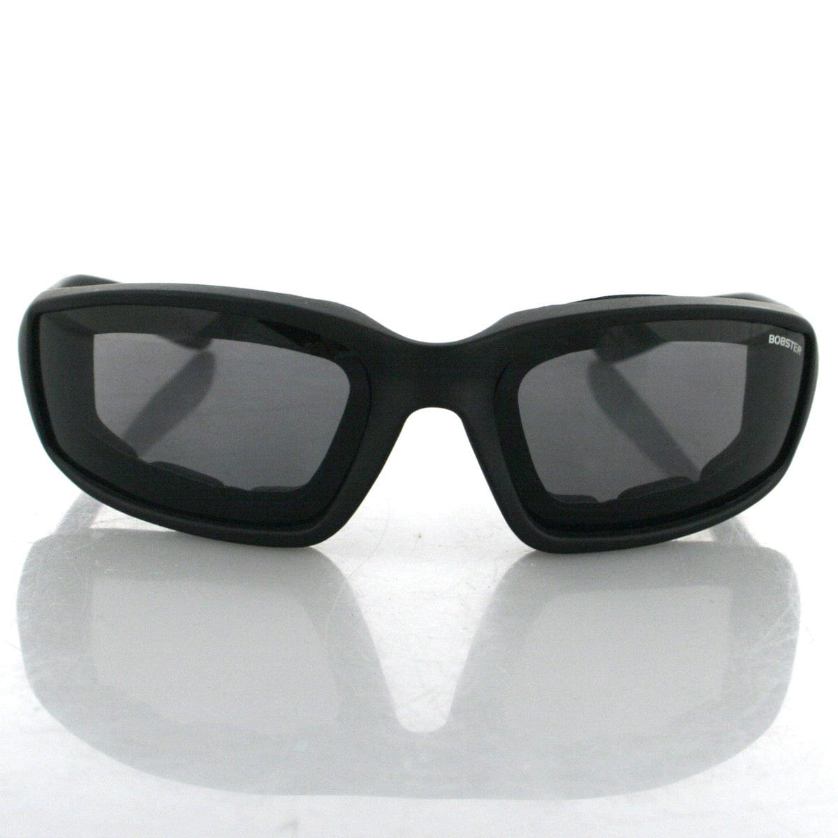 Bobster Foamerz 2 Safety Sunglasses Black Frame with Smoke Anti-Fog Lens Front View