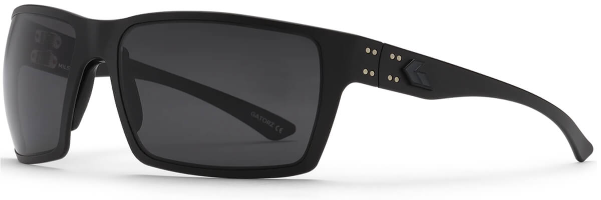 Gatorz Marauder Ballistic Safety Glasses with Black Cerakote Frame and Smoke Anti-Fog Lens
