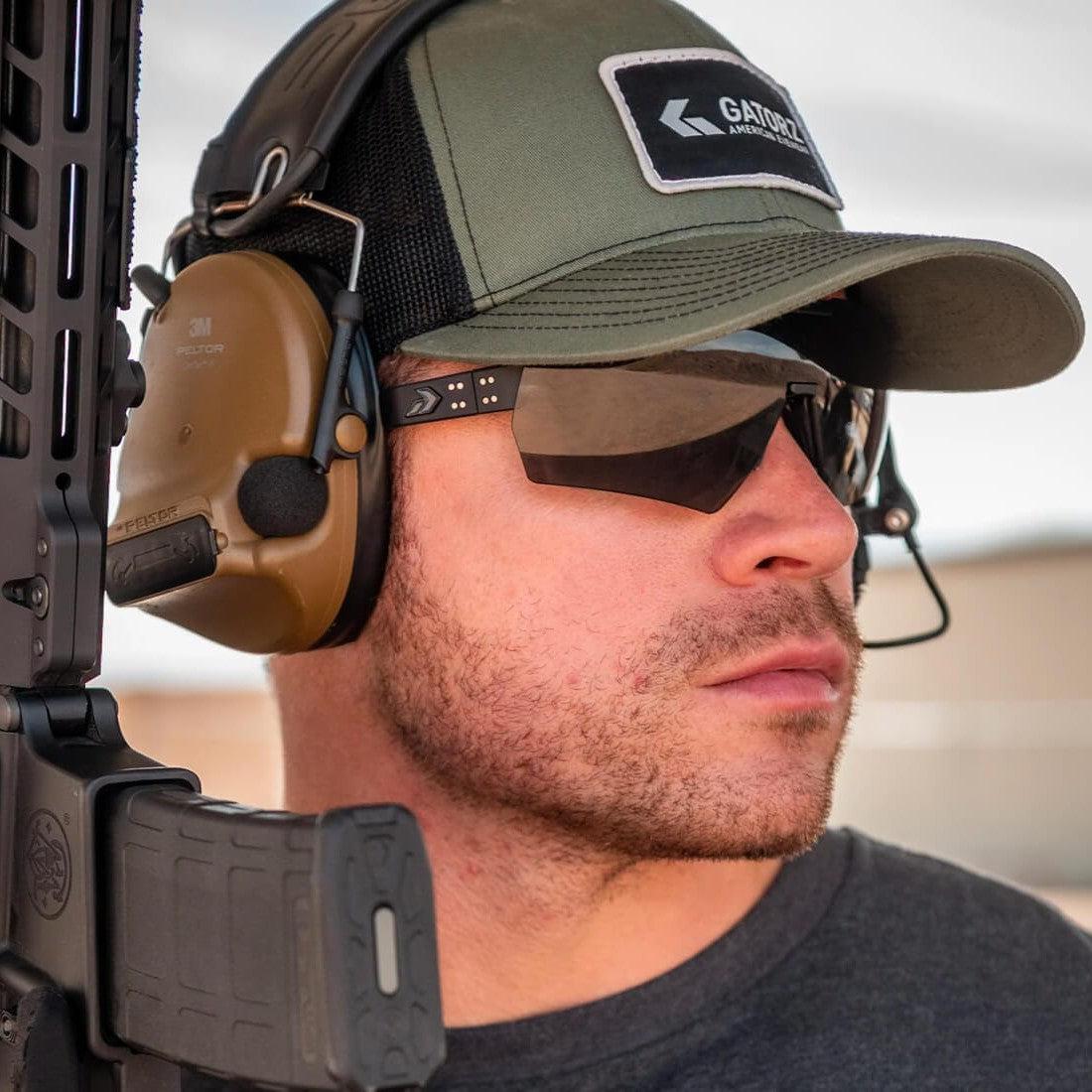 Gatorz Blastshield Ballistic Safety Glasses with Gray Lens