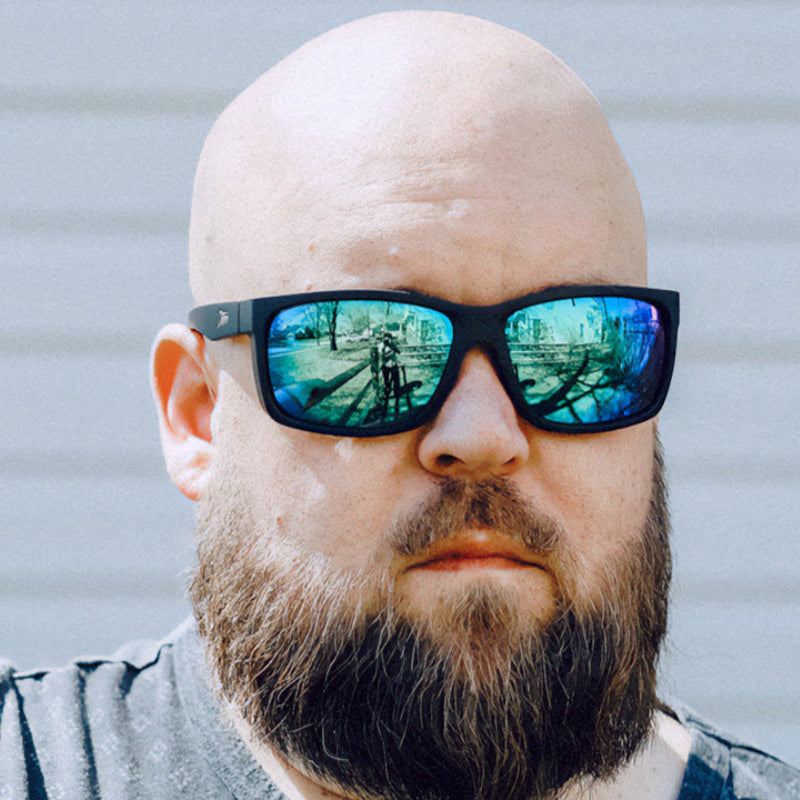 Detour Breach XL Z87+ Safety Glasses with Matte Black Frame and Polarized Green Machine Lens-BREACH_XL-531-Safety Glasses USA-3