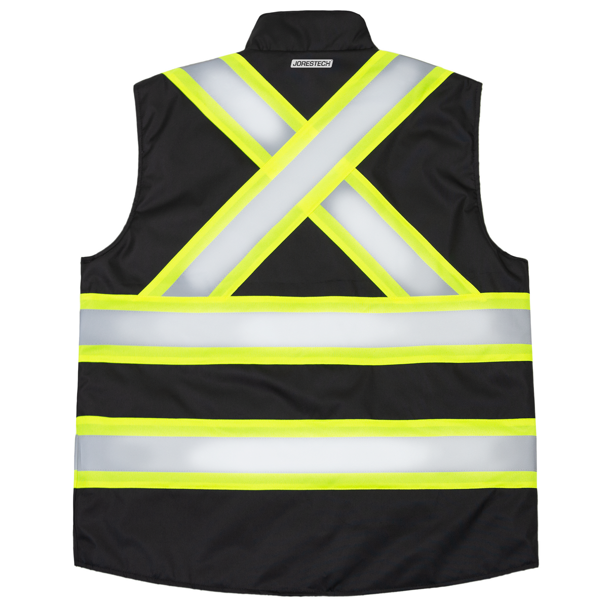 Jorestech Hi-Vis X-Back Reversible Insulated Safety Vest with Reflective Strips
