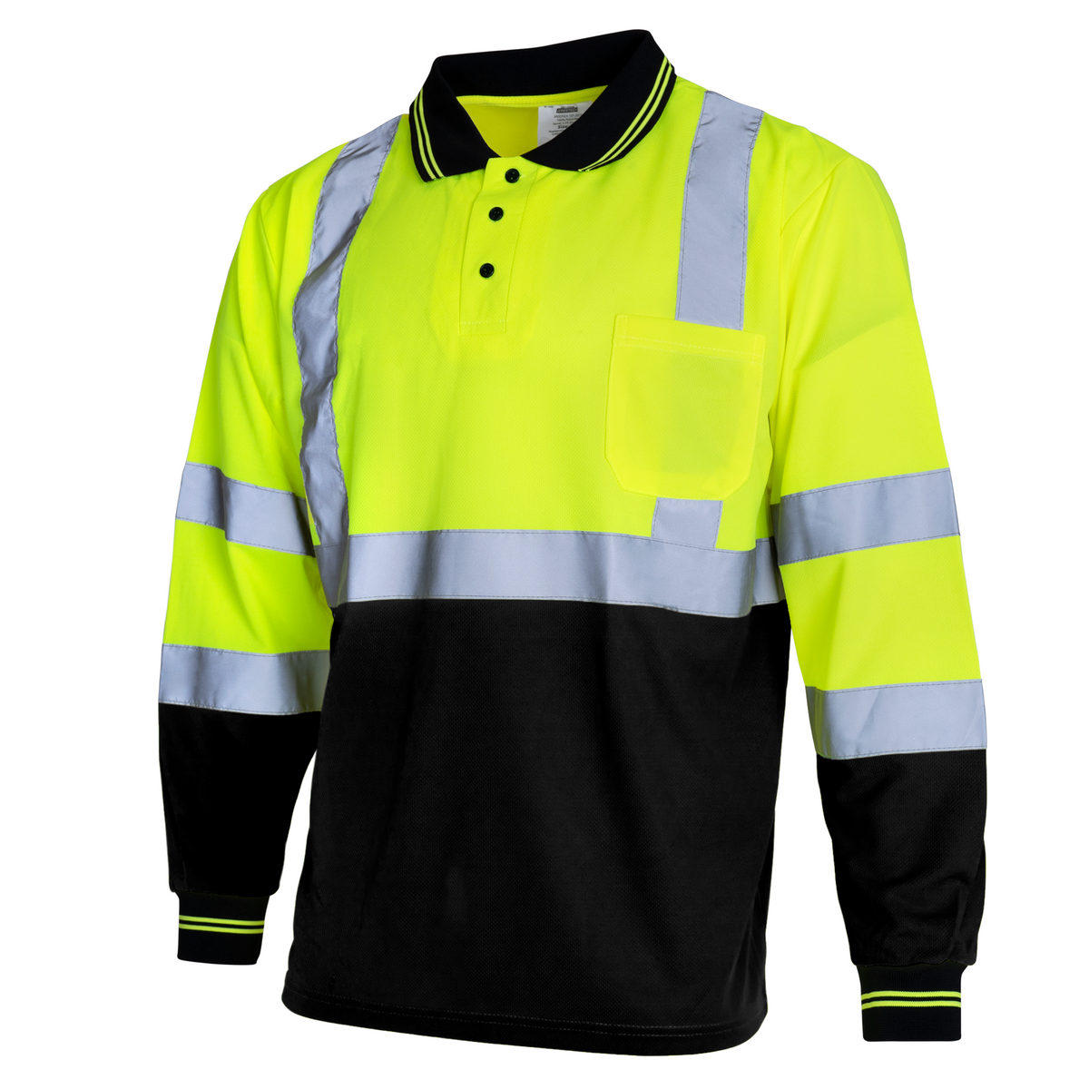 Jorestech High-Vis Reflective Safety Long Sleeve Polo Shirt