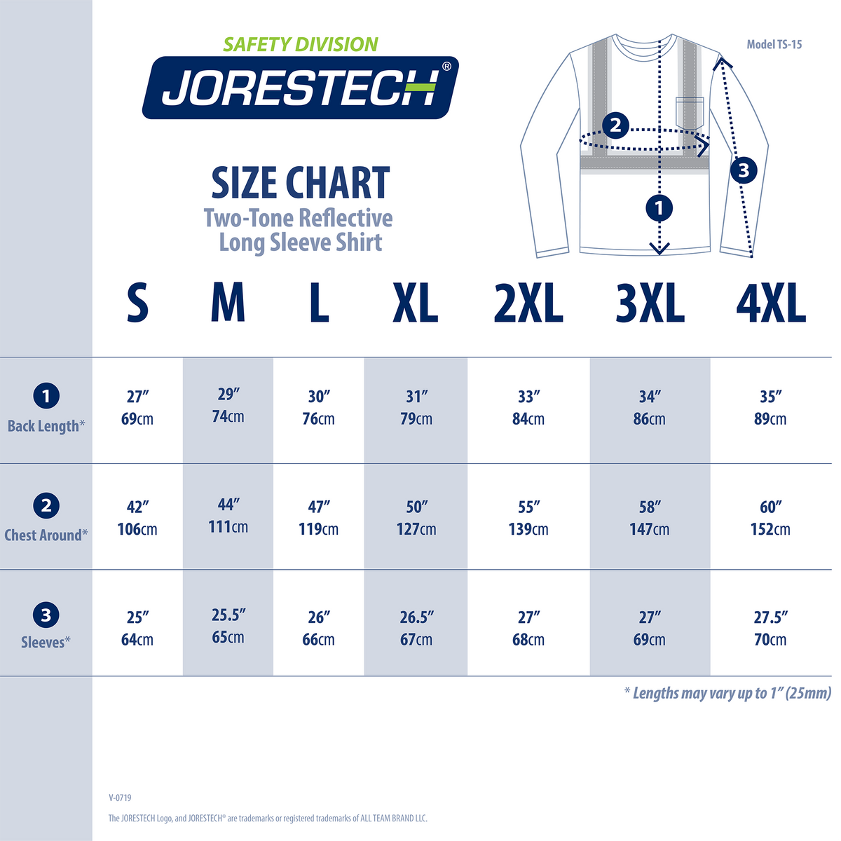 Jorestech Hi-Vis Two-Tone Reflective Long Sleeve Shirt