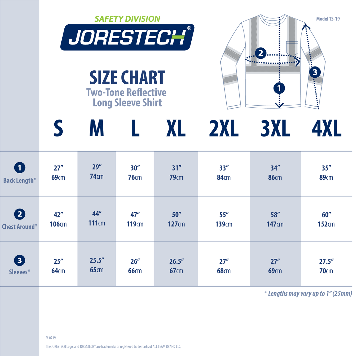 Jorestech Hi-Vis Reflective Two-Tone Long Sleeve Safety Shirt