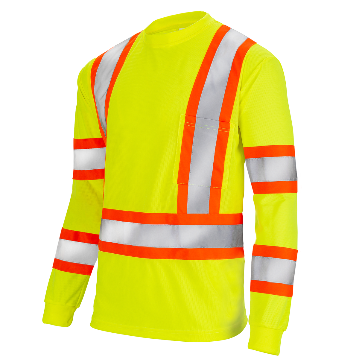 Jorestech Hi-Vis Reflective Two-Tone Long Sleeve Safety Shirt