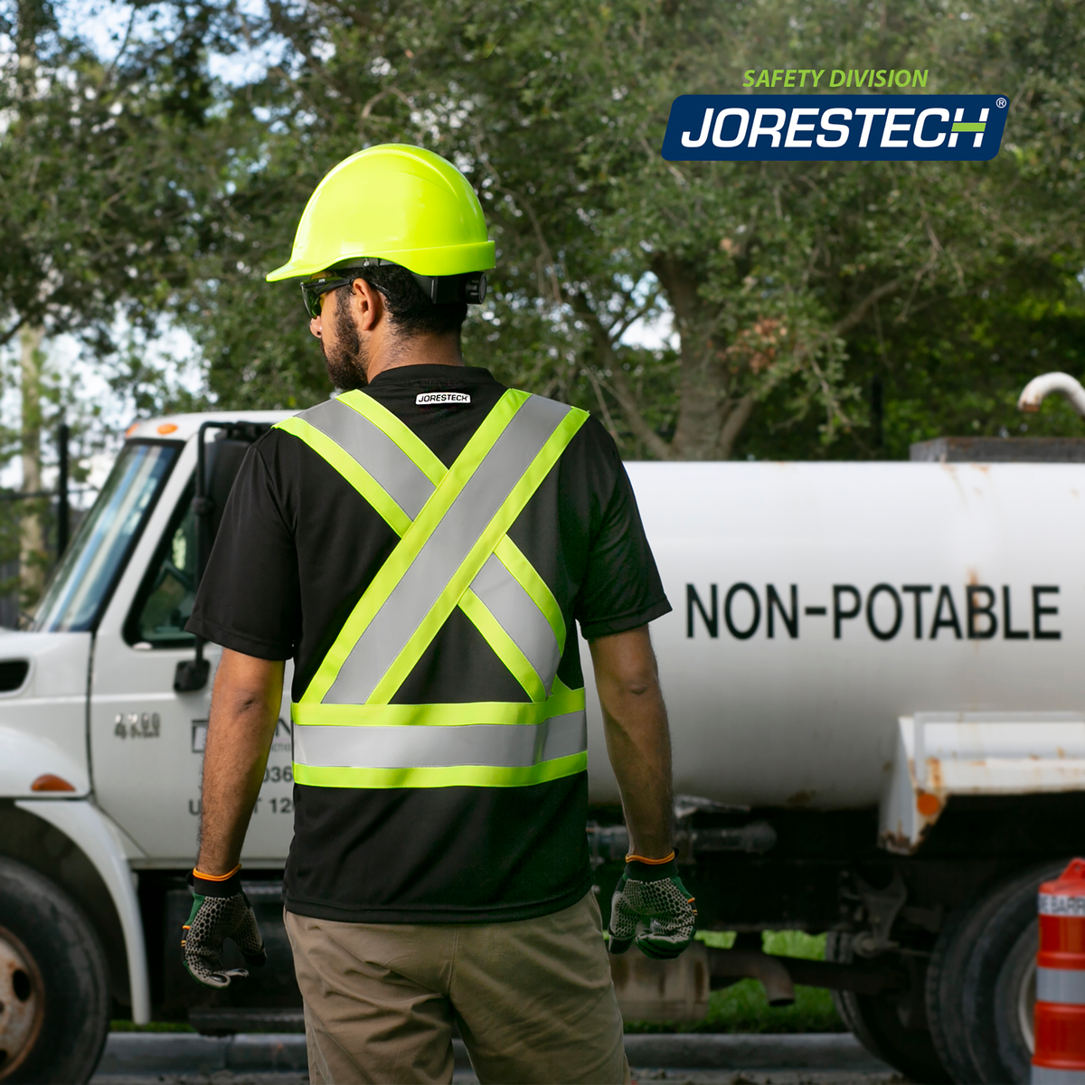 Jorestech Hi-Vis X-Back Reflective Two-Tone Safety Pocket Shirt