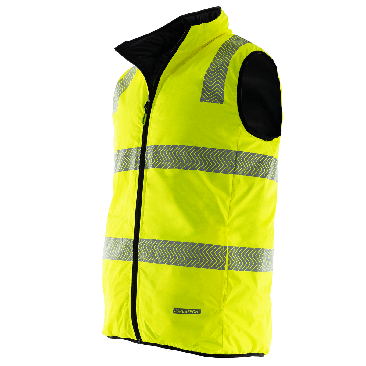 Jorestech Hi-Vis Reversible Insulated Safety Vest with Reflective Thermal Transfer Strips