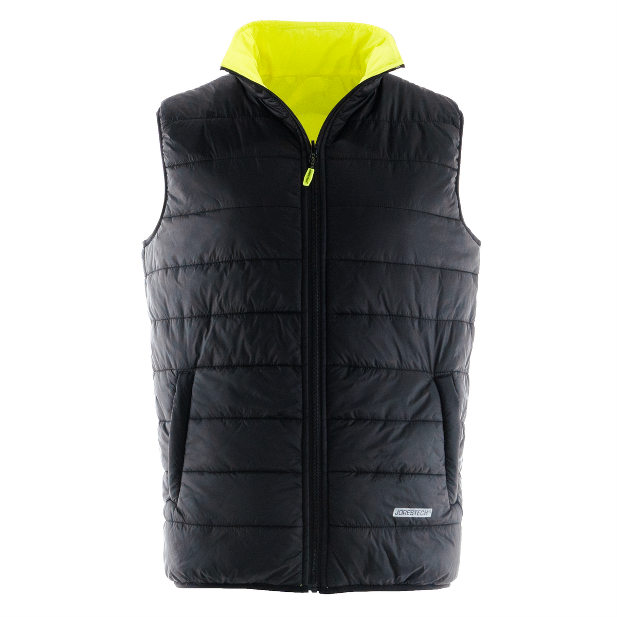 Jorestech Hi-Vis Reversible Insulated Safety Vest with Reflective Thermal Transfer Strips
