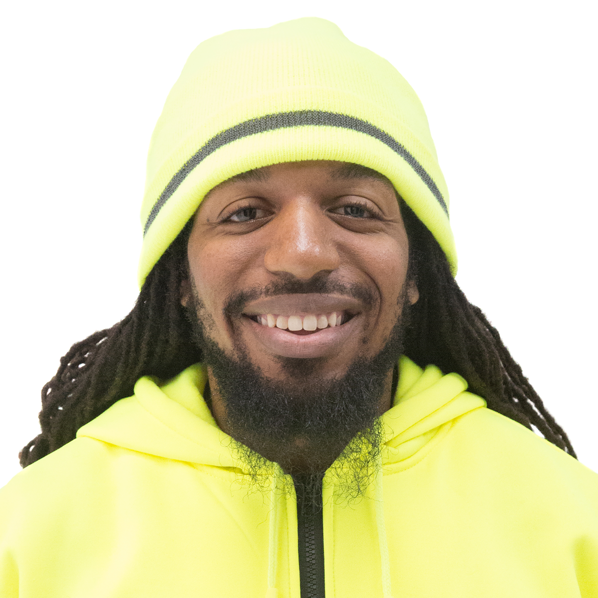 Jorestech Hi-Vis Safety Beanie with Reflective Stripe