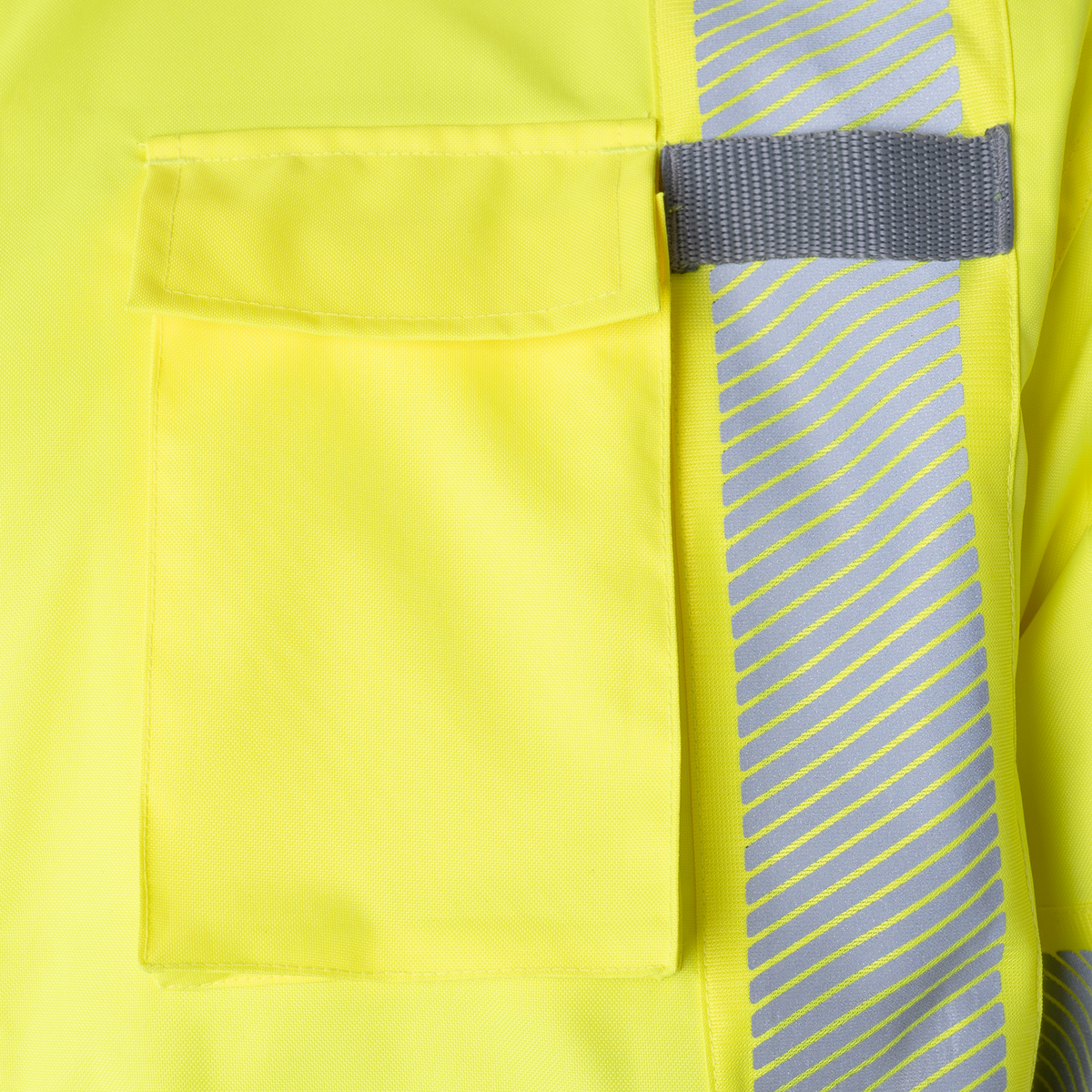 Jorestech Hi-Vis Safety Jacket with Heat-Transfer Reflective Tapes and Removable Hood