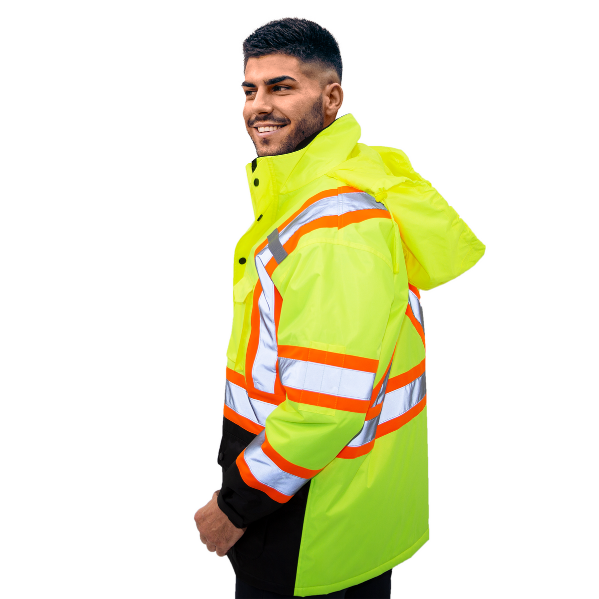 Jorestech Hi-Vis Two-Tone Safety Jacket with Reflective Stripes