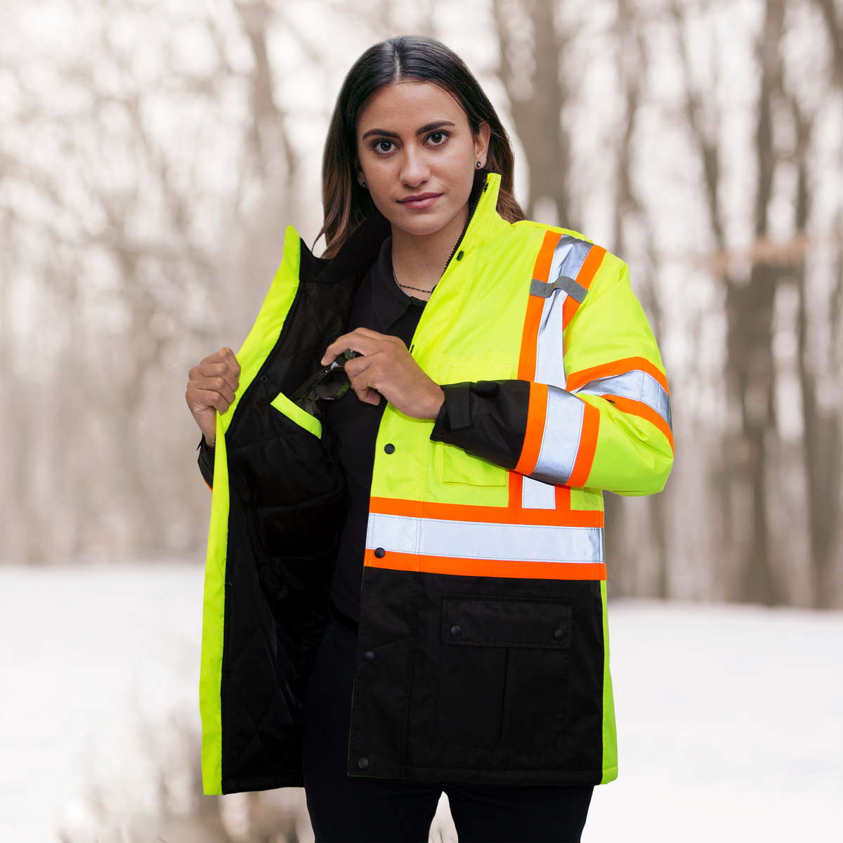 Jorestech Hi-Vis Two-Tone Safety Jacket with Reflective Stripes