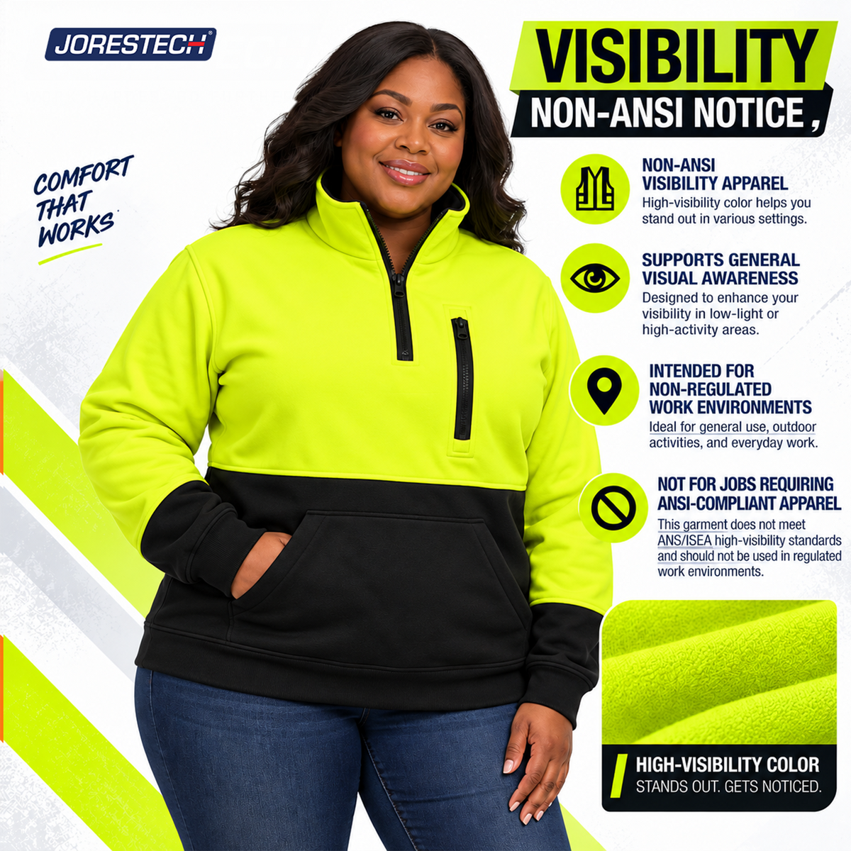 Jorestech Hi-Vis Safety Sweater