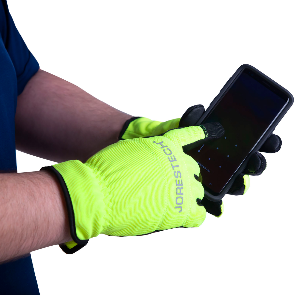 Jorestech Hi-Vis Touchscreen Safety Work Gloves with Fleece Lining