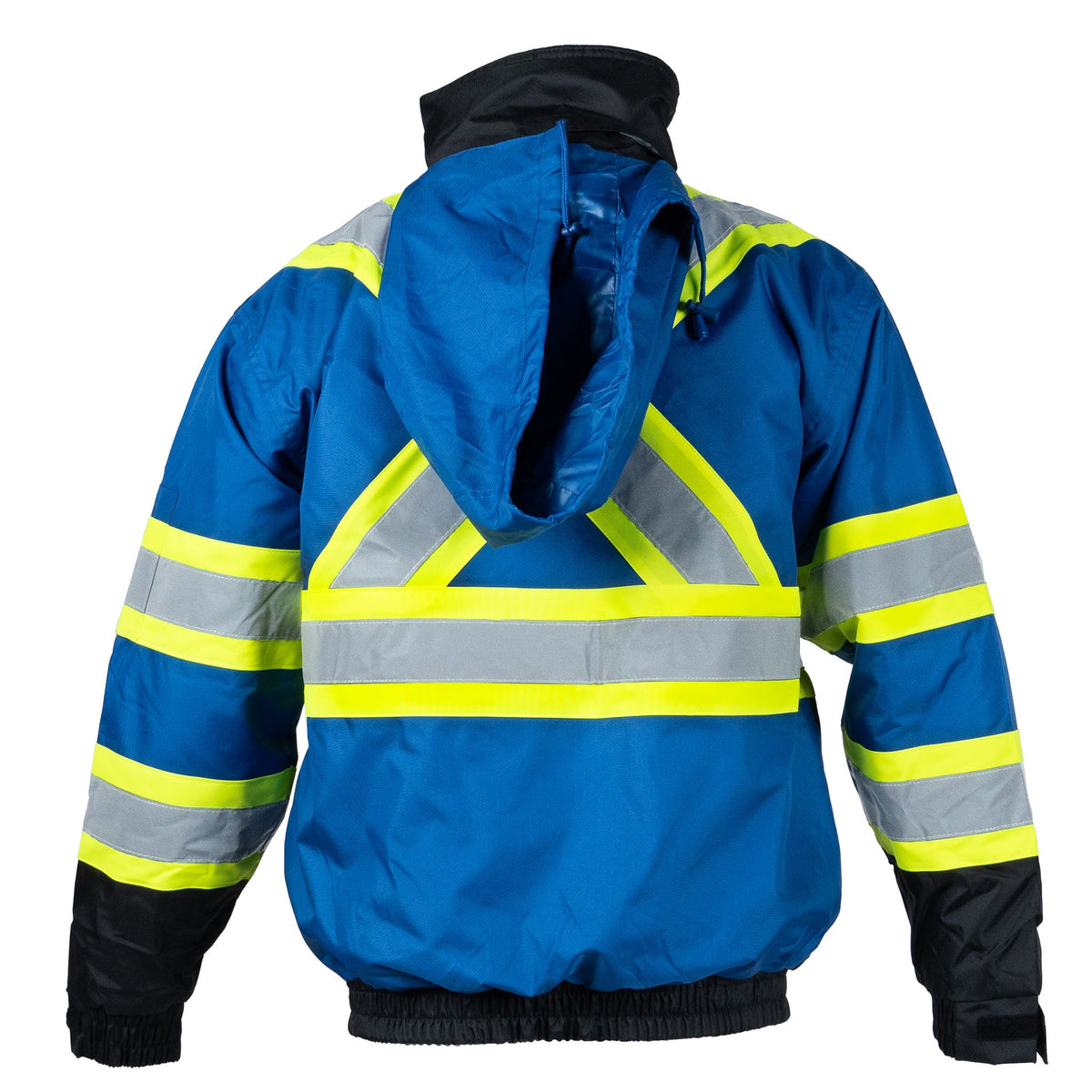 Jorestech Hi-Vis X-Back Two-Tone Safety Bomber Jacket with Reflective Stripes