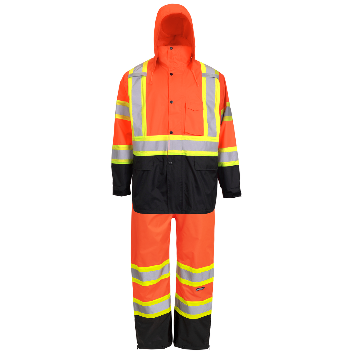 Jorestech Hi-Vis Two Tone Rain Set with X Reflective Strips On Back