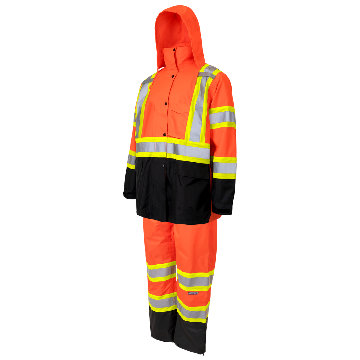 Jorestech Hi-Vis Two Tone Rain Set with X Reflective Strips On Back