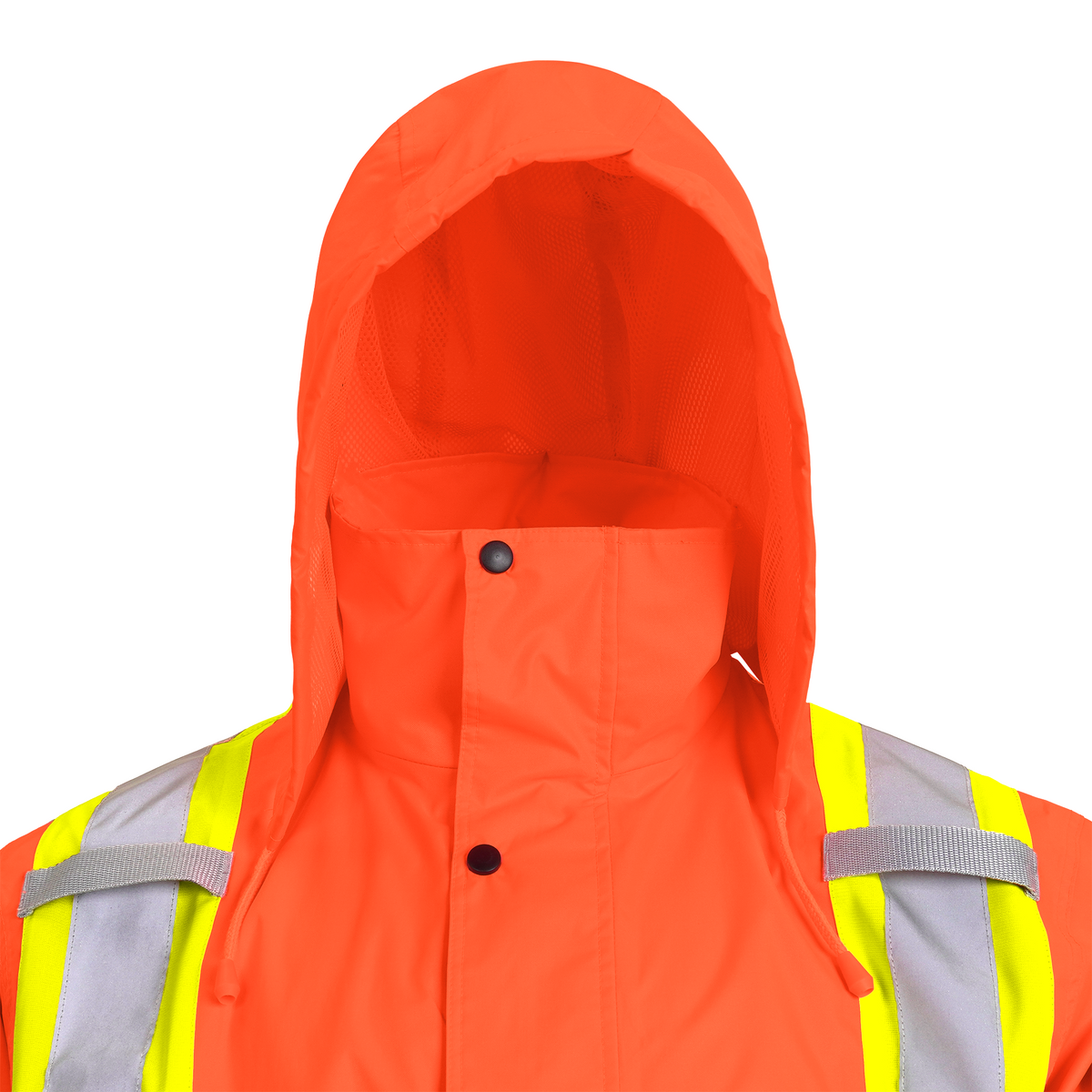 Jorestech Hi-Vis Two-Tone Safety Rain Jacket With X Reflective Stripes