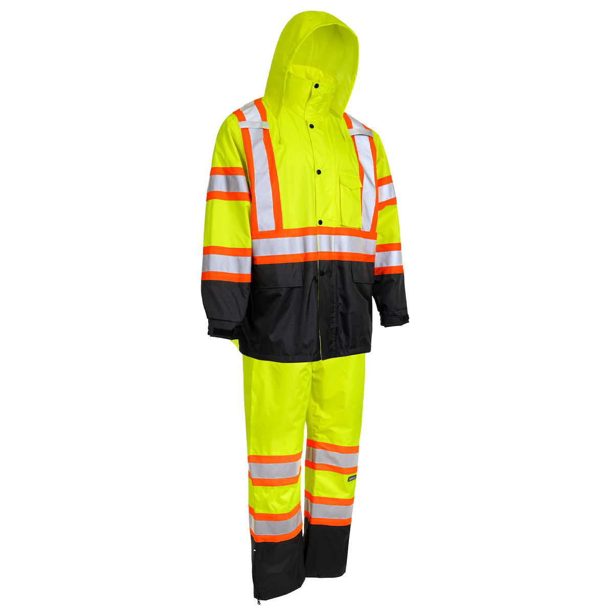 Jorestech Hi-Vis Two Tone Rain Set with X Reflective Strips On Back