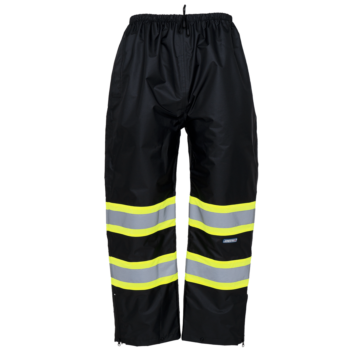 Jorestech Hi-Vis Two-Tone Orange/Black Rain Pants with Reflective Strips