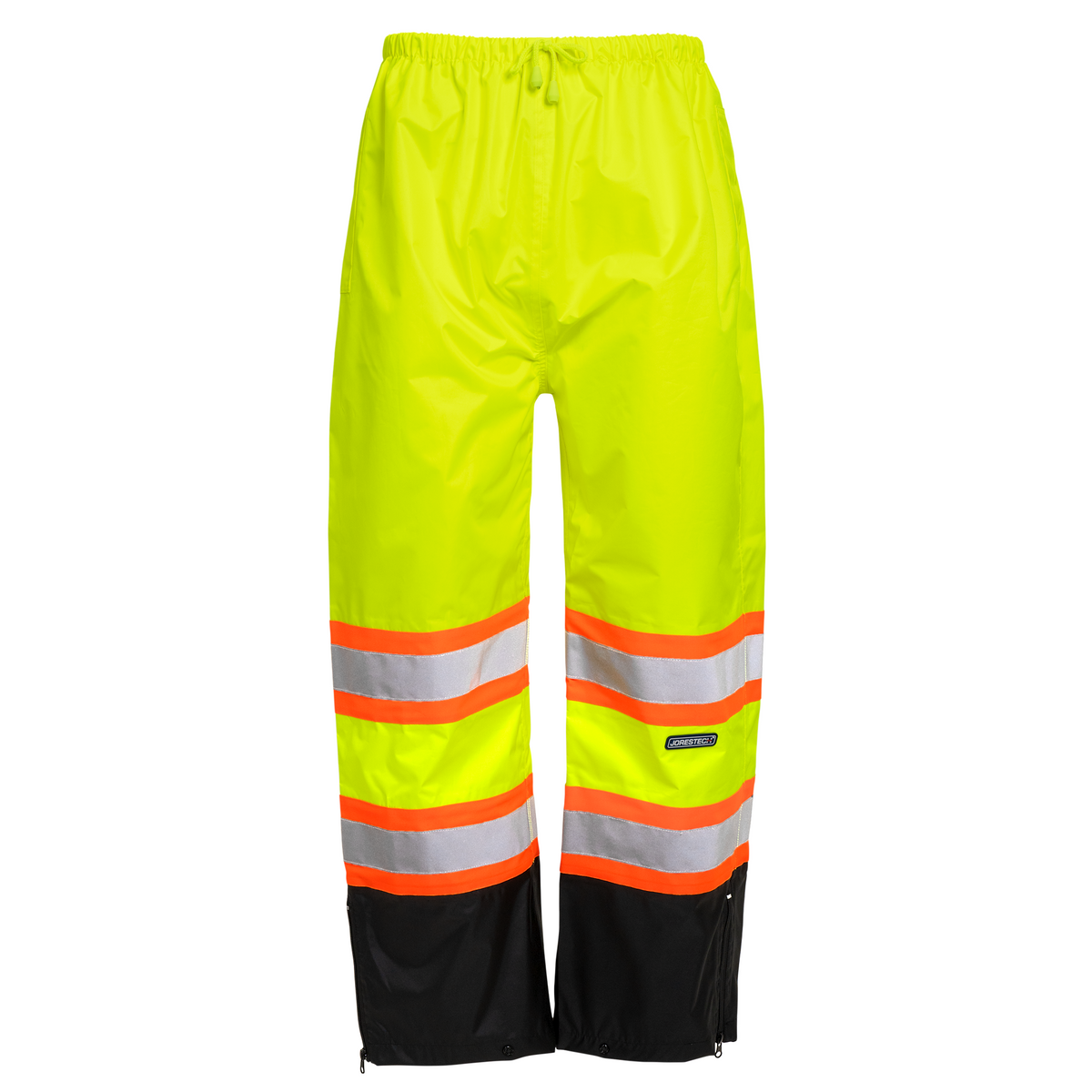 Jorestech Hi-Vis Two-Tone Orange/Black Rain Pants with Reflective Strips