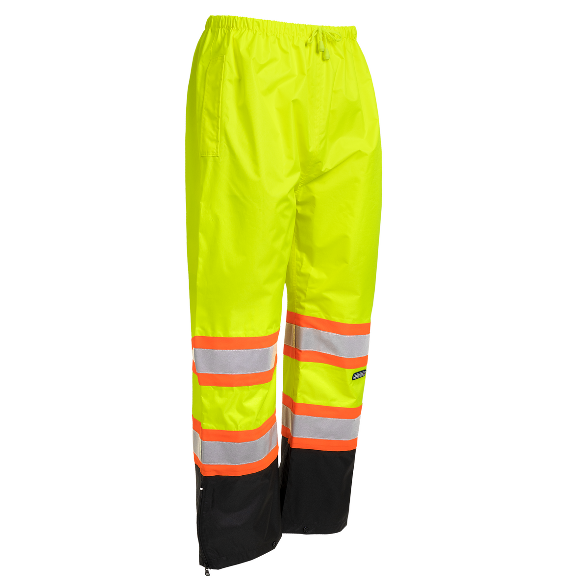Jorestech Hi-Vis Two-Tone Orange/Black Rain Pants with Reflective Strips