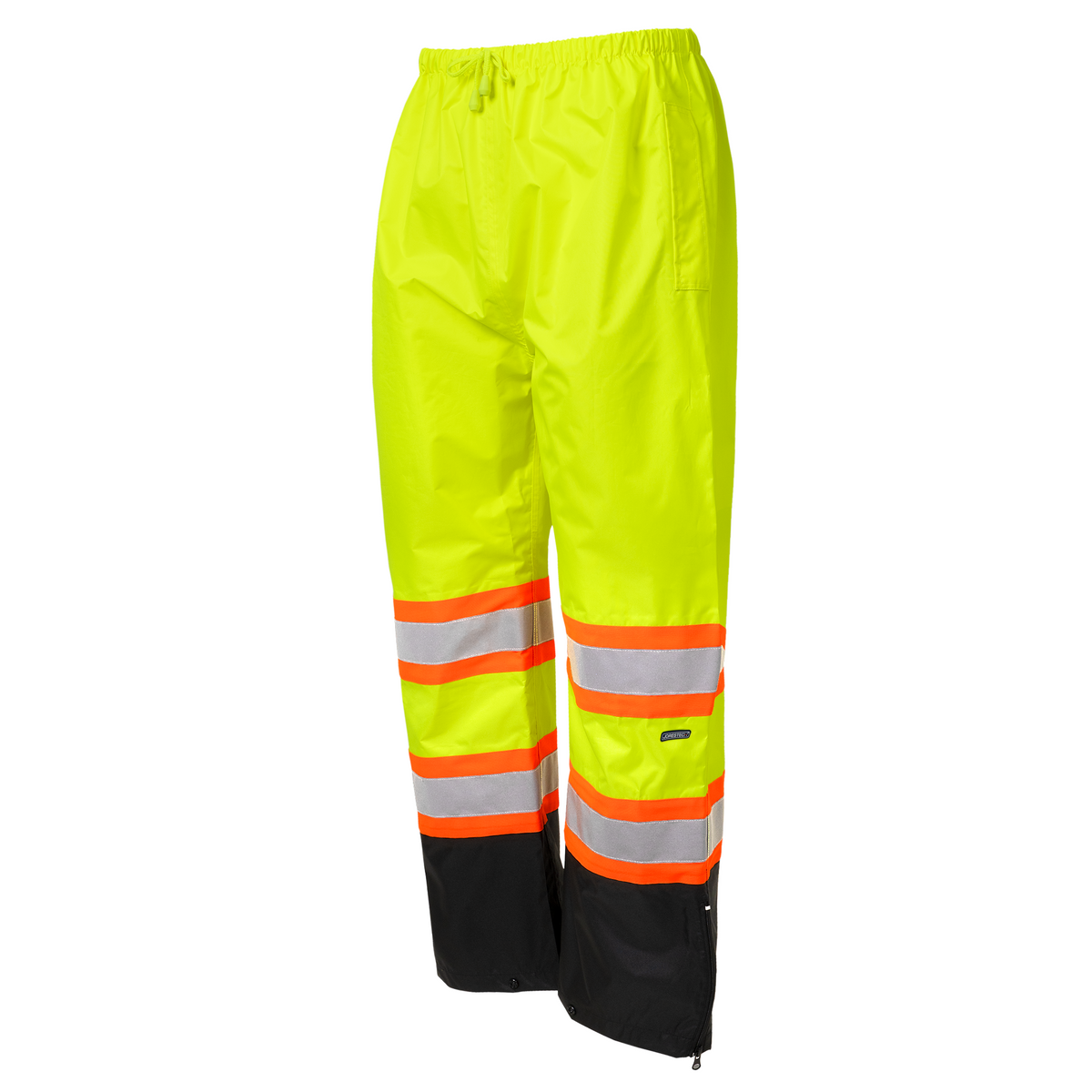 Jorestech Hi-Vis Two-Tone Orange/Black Rain Pants with Reflective Strips