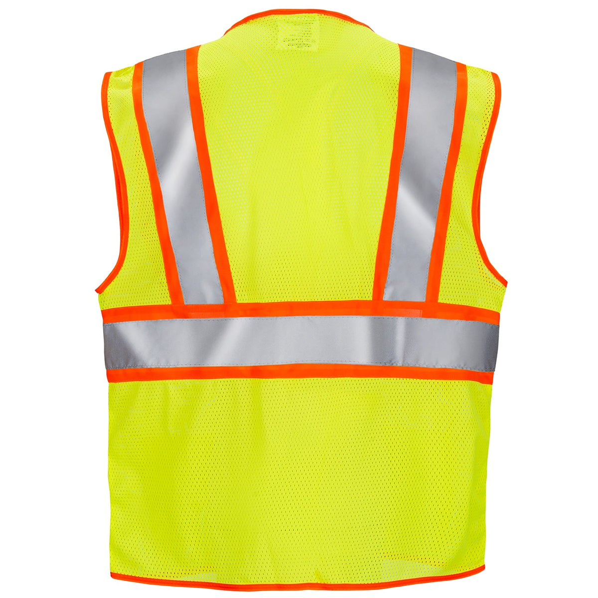 Jorestech Hi-Vis Two-Toned Mesh Safety Vest with 2” Reflective Strips and Pockets