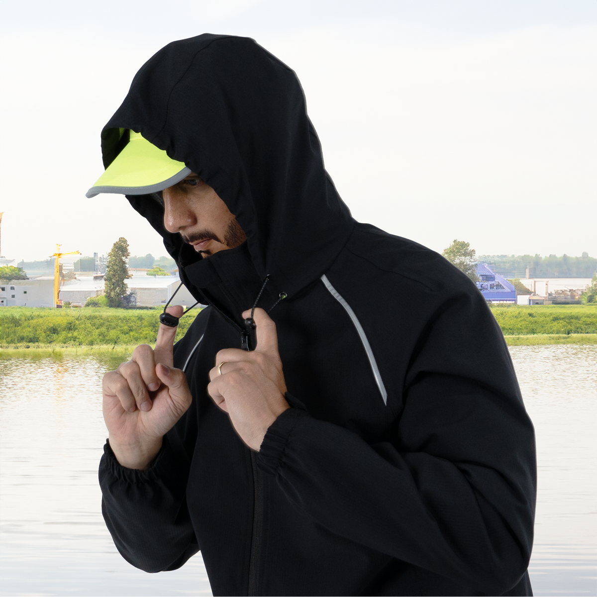 Jorestech Hi-Vis Waterproof Ripstop Jacket with Reflective Heat Transfer Tapes