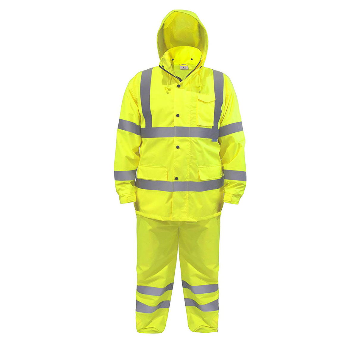 Jorestech Hi-Vis Yellow Rain Set - Pants & Jacket with 2" Reflective Strips