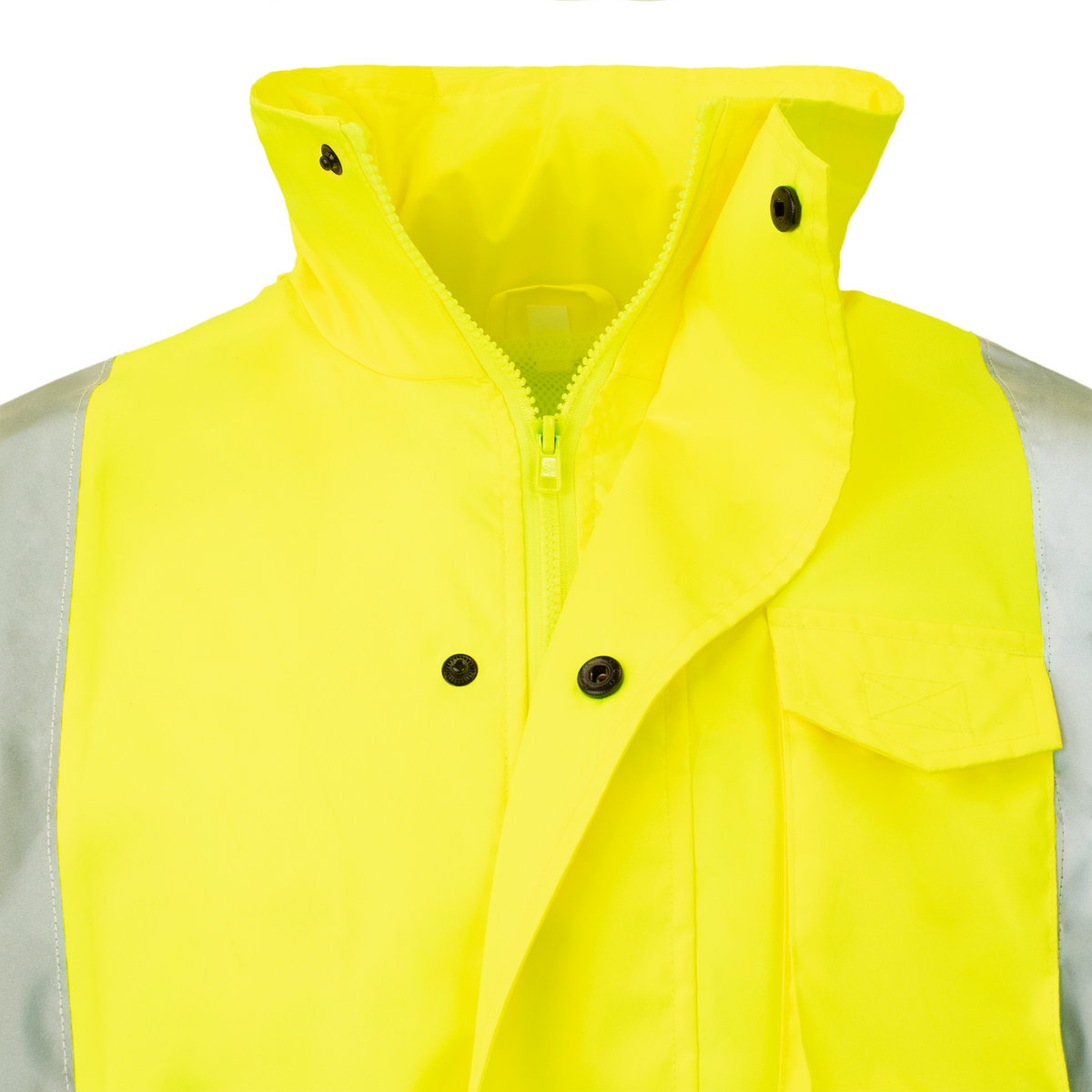 Jorestech Hi-Vis Yellow Raincoat with 2" Reflective Strips