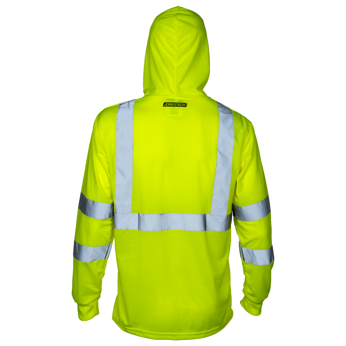 Jorestech High-Vis Long Sleeve Safety Shirt With Reflective Strips and Hoodie