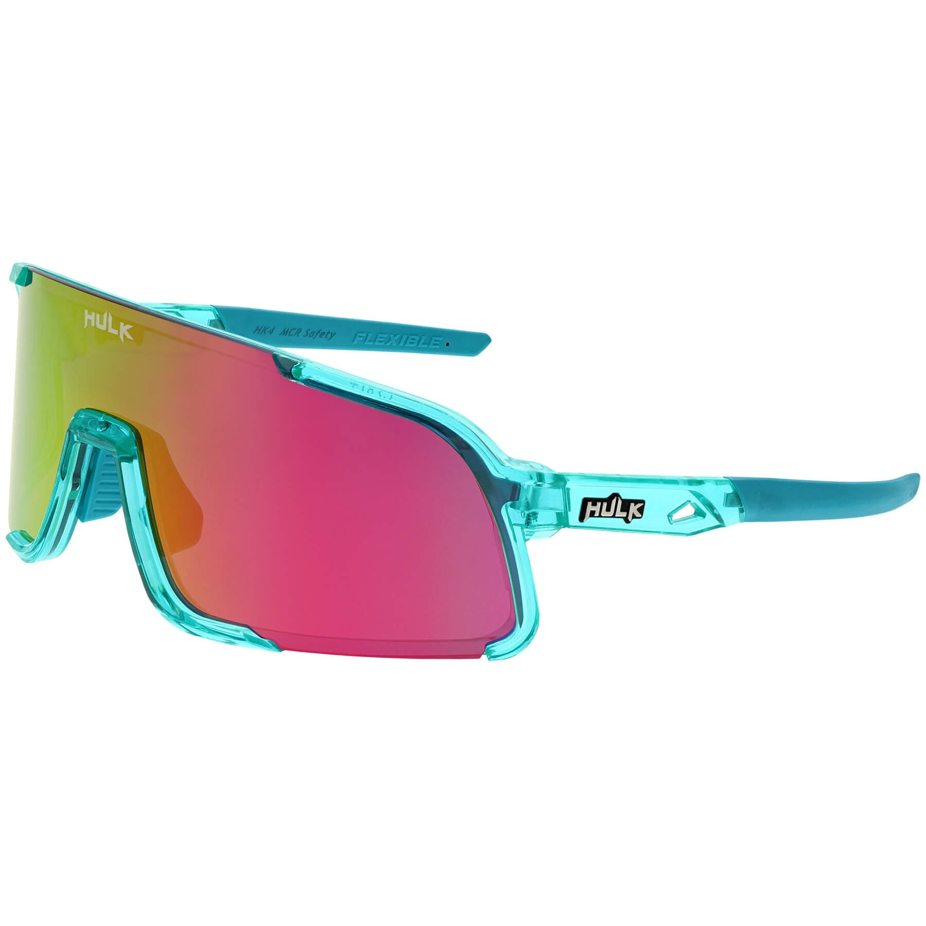 MCR Safety Hulk HK4 Retro Safety Glasses-HK45PZP-Coral Glow Frame - Polarized Pink Mirror MAX3 Hard Coat Lens-Safety Glasses USA-18
