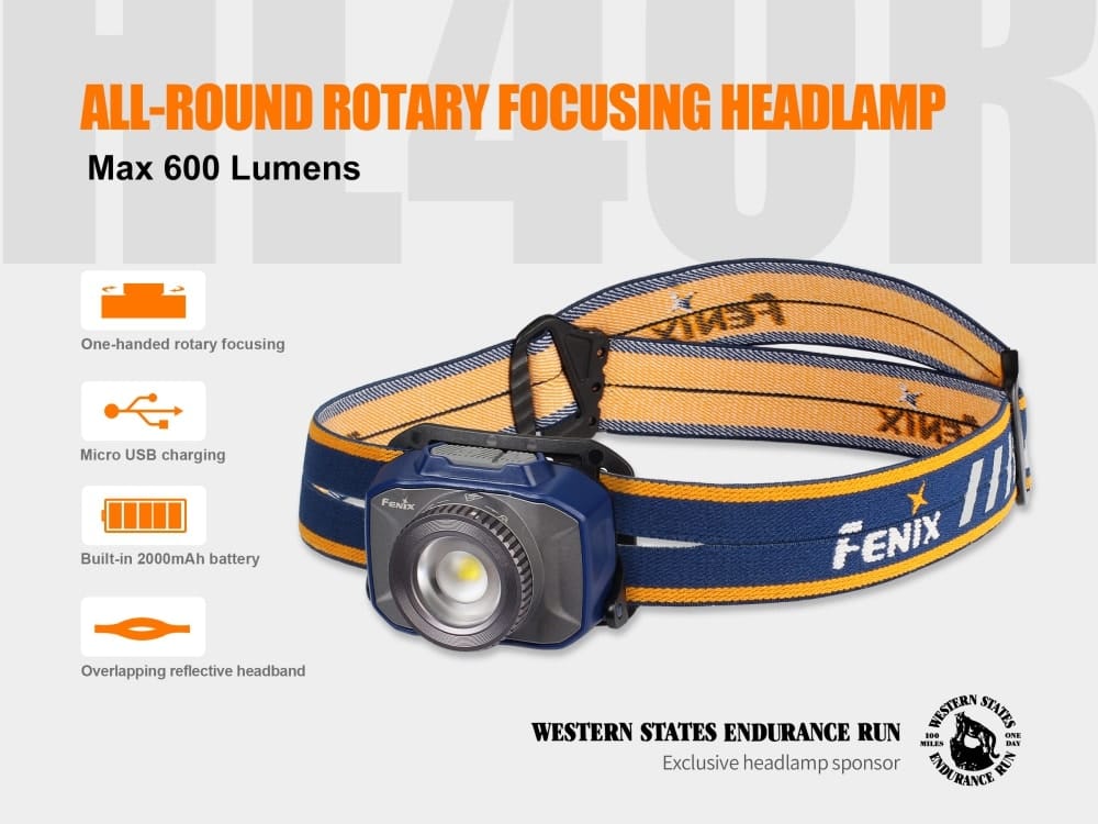Fenix HL40R Focusable USB Rechargeable LED Headlamp--Safety Glasses USA-2