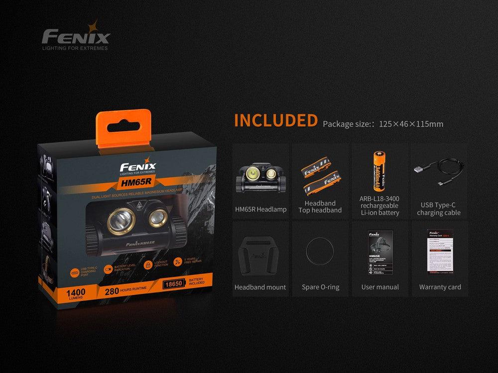 Fenix HM65R Rechargeable LED Headlamp - 1400 Lumens-sku-44862570397992-Safety Glasses USA-13