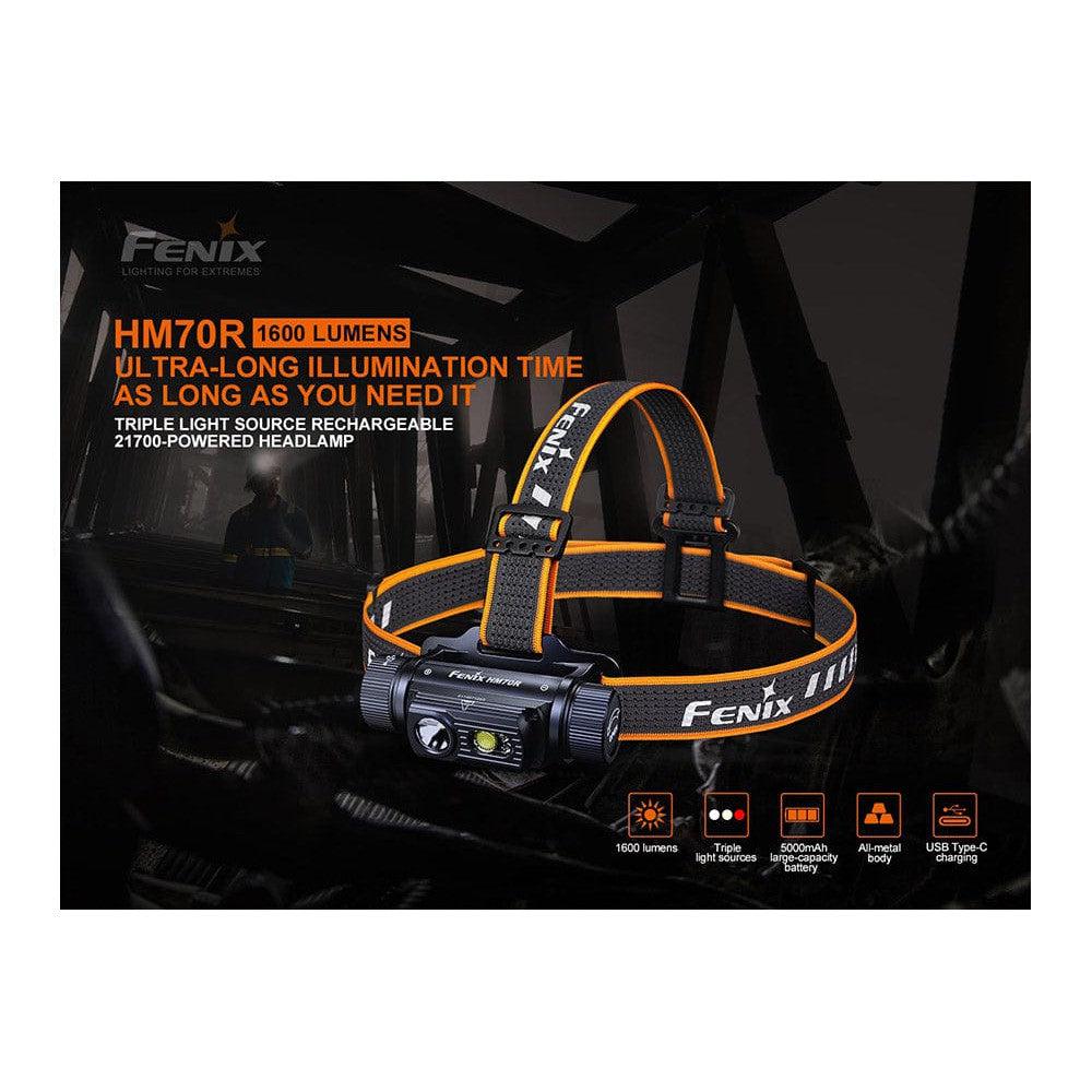 Fenix HM70R Rechargeable LED Headlamp - 1600 Lumens-sku-44862581637416-Safety Glasses USA-2