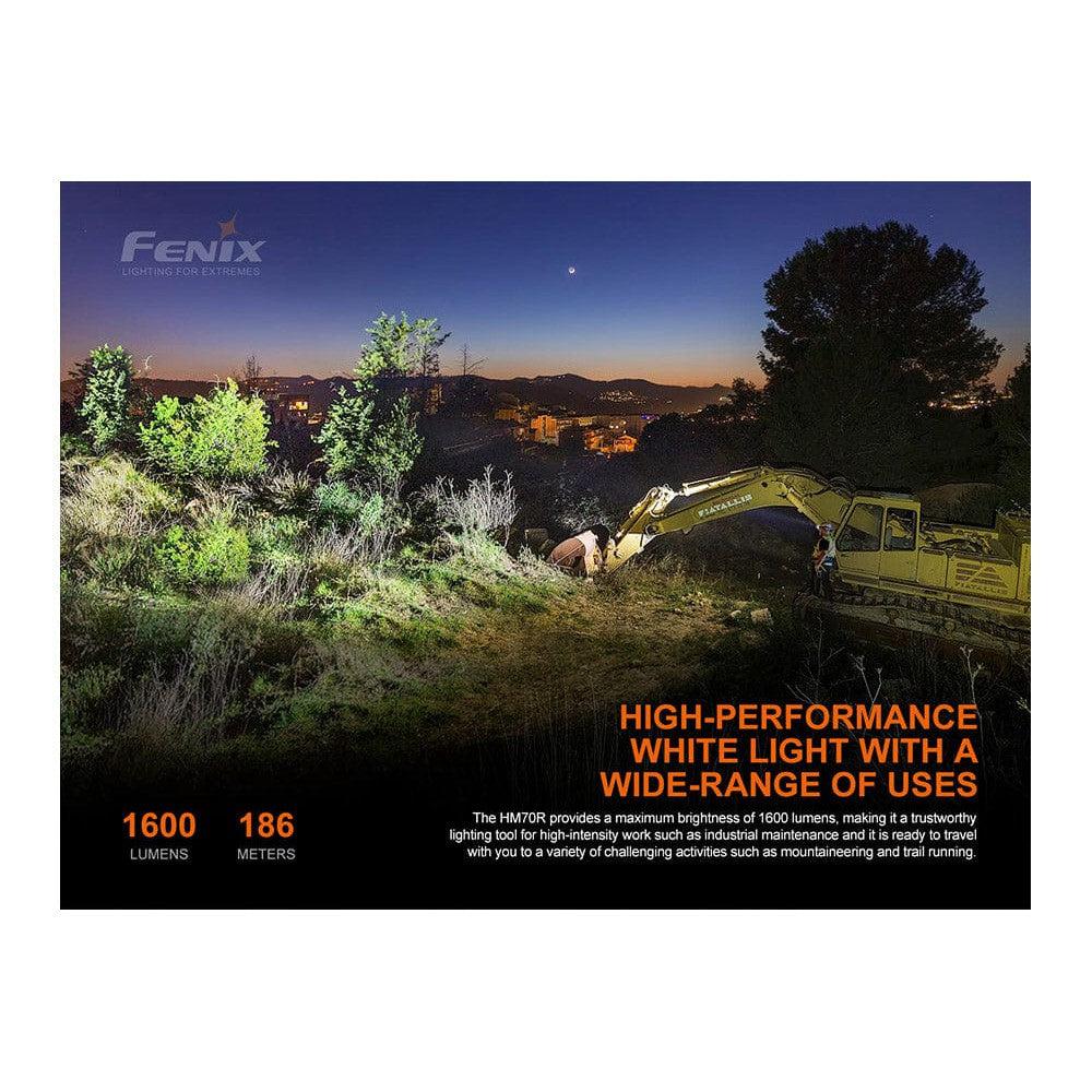 Fenix HM70R Rechargeable LED Headlamp - 1600 Lumens-sku-44862581637416-Safety Glasses USA-3