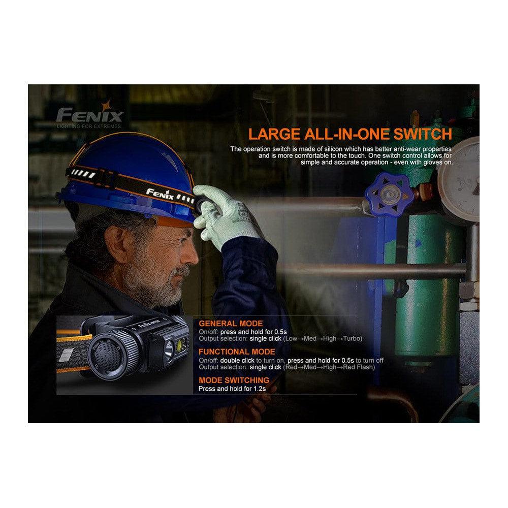 Fenix HM70R Rechargeable LED Headlamp - 1600 Lumens-sku-44862581637416-Safety Glasses USA-11