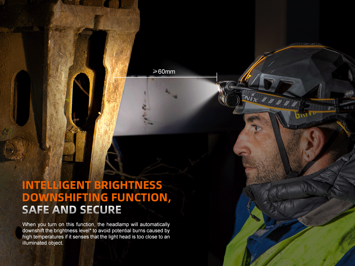 Fenix HM75R Rechargeable Industrial Headlamp - 1600 Lumens-FX-HM75R-Safety Glasses USA-13