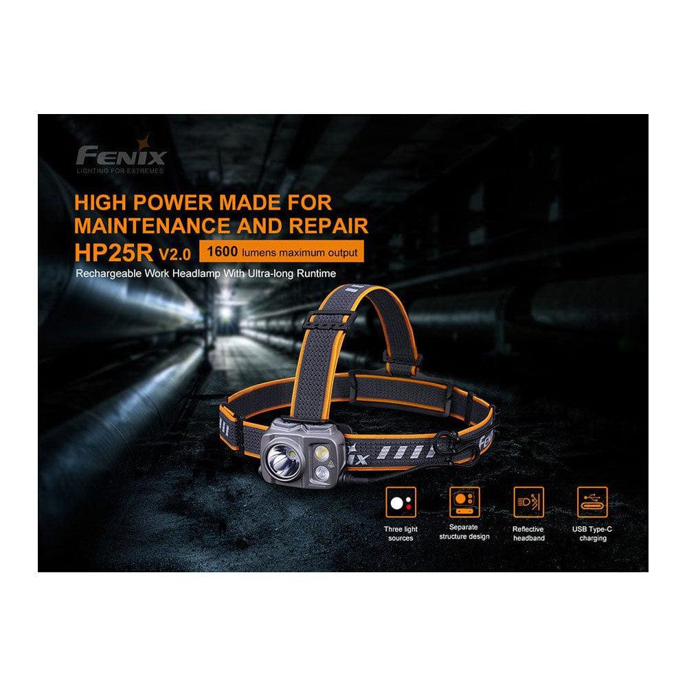 Fenix HP25R V2.0 Headlamp - 1600 Lumens-sku-44862575739176-Safety Glasses USA-3
