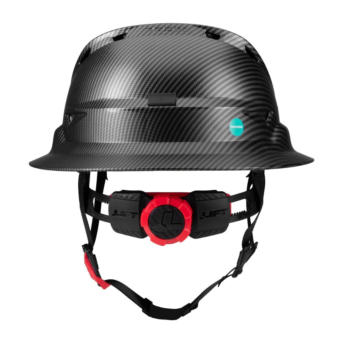 Lift Safety Radix Full Brim Vented Safety Helmet with Twiceme