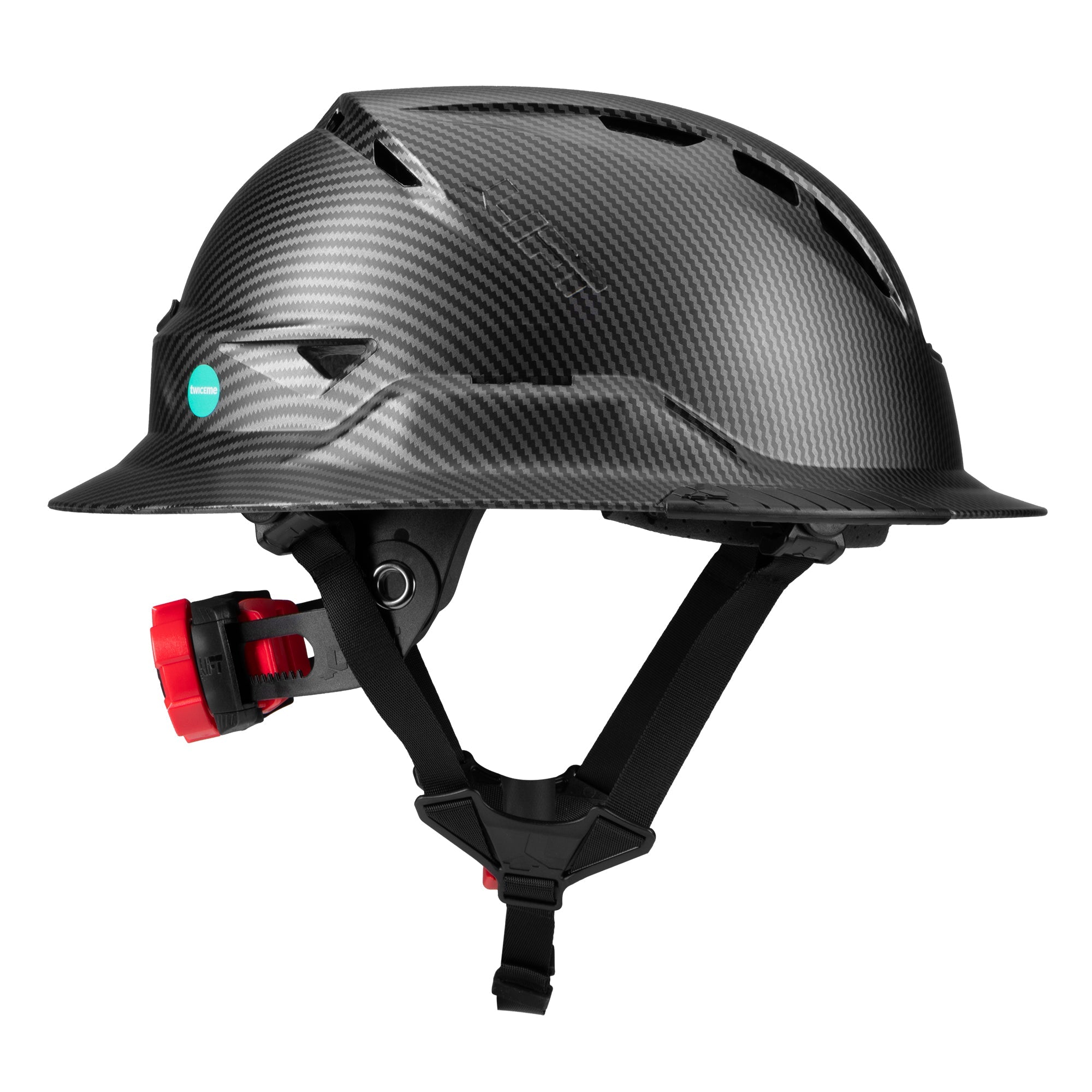 Lift Safety Radix Full Brim Vented Safety Helmet with Twiceme