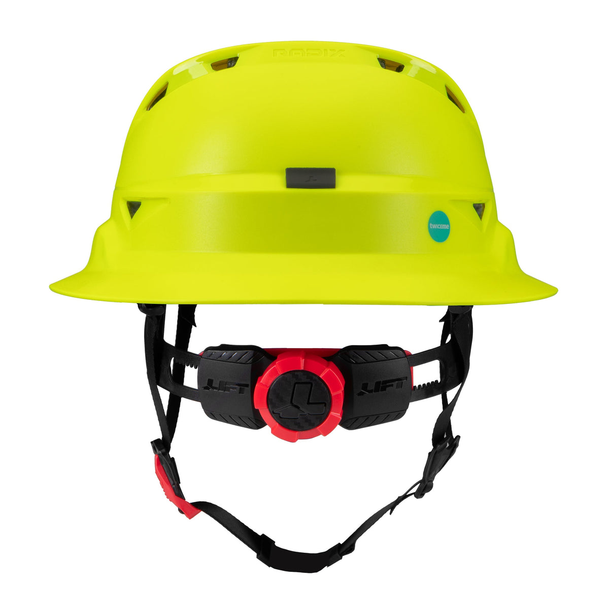 Lift Safety Radix Full Brim Vented Safety Helmet with Twiceme