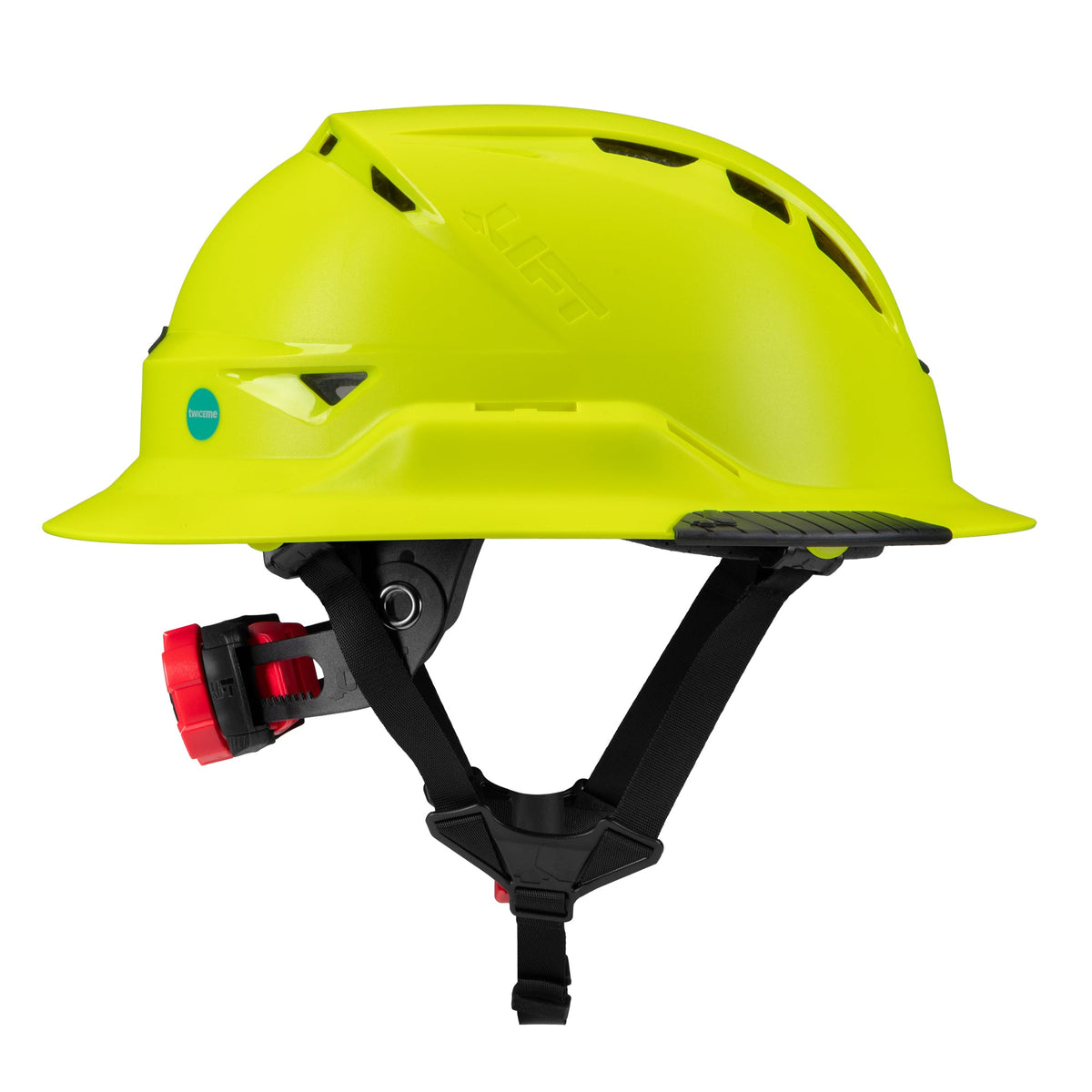 Lift Safety Radix Full Brim Vented Safety Helmet with Twiceme