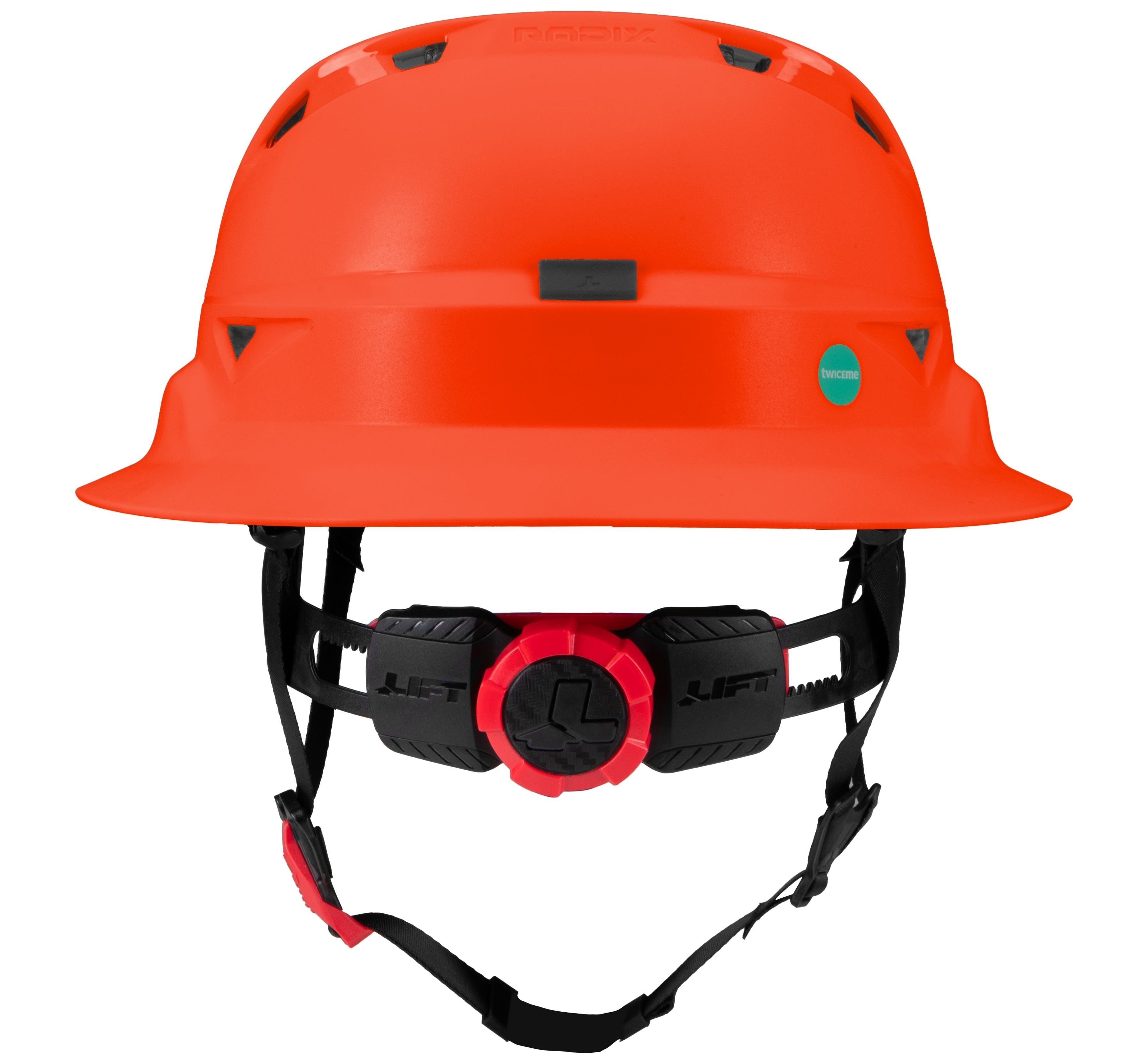 Lift Safety Radix Full Brim Vented Safety Helmet with Twiceme