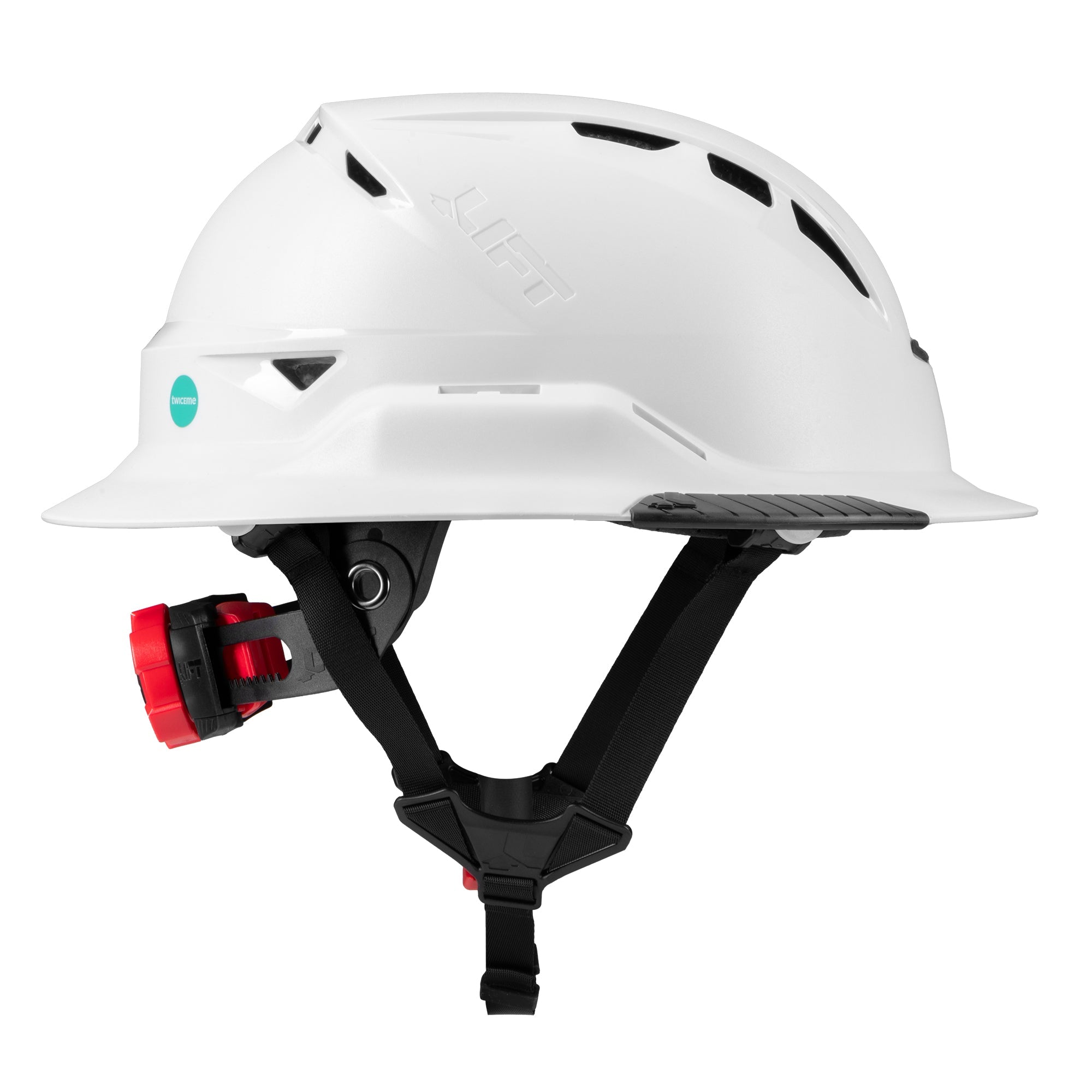 Lift Safety Radix Full Brim Vented Safety Helmet with Twiceme
