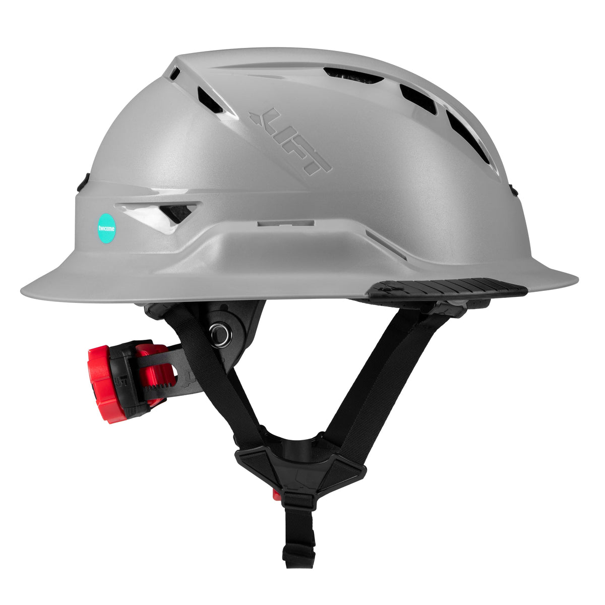 Lift Safety Radix Full Brim Vented Safety Helmet with Twiceme