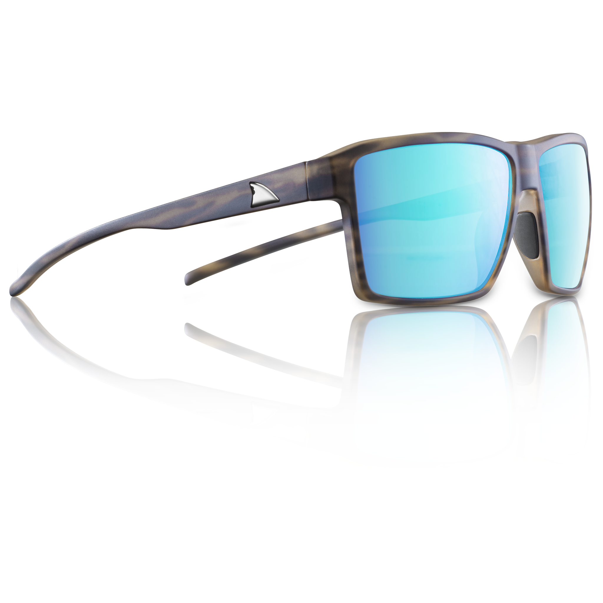RedFin Hatteras Polarized Fishing Sunglasses-1714-Matte Honey Drift-Gulf Blue-Safety Glasses USA-32